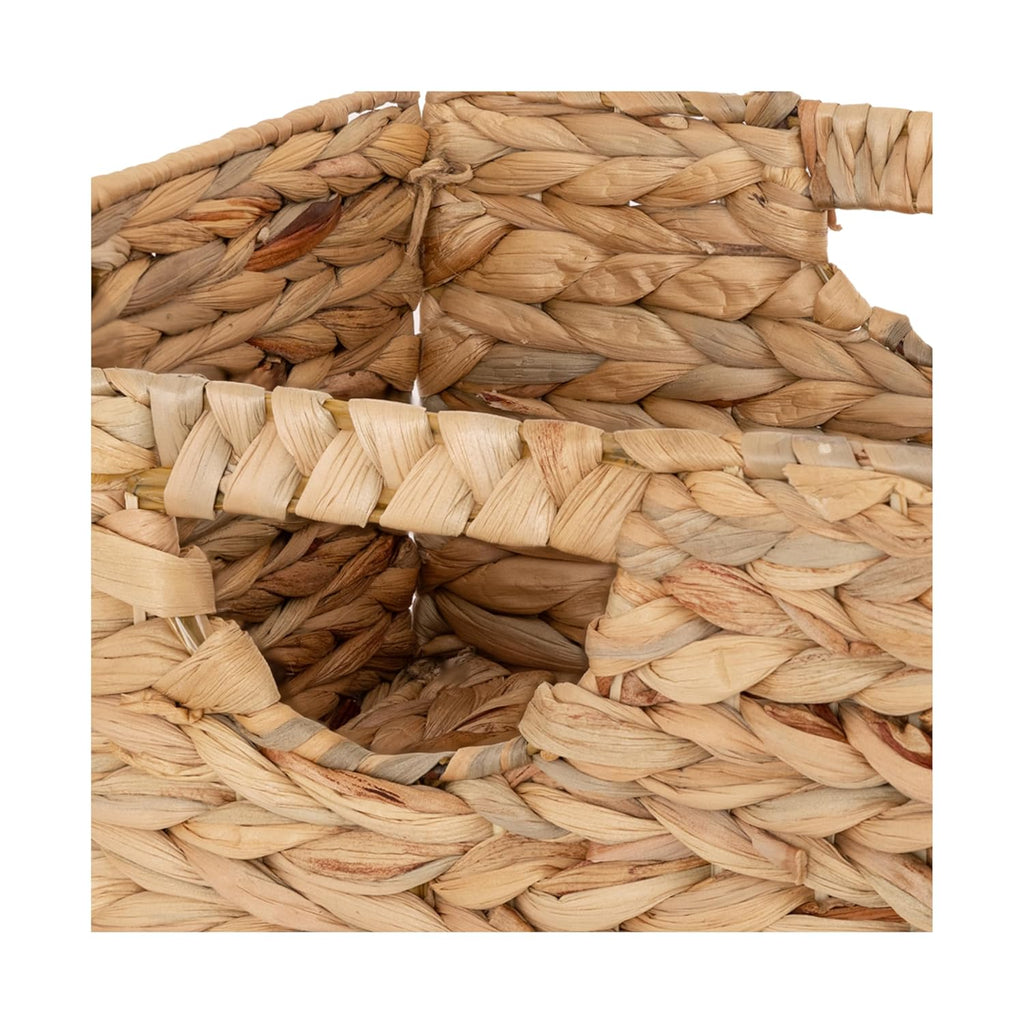Premium Natural Handwoven Portable Laundry Bin Basket with Carrying Handles, Household Storage for Clothes, Linens