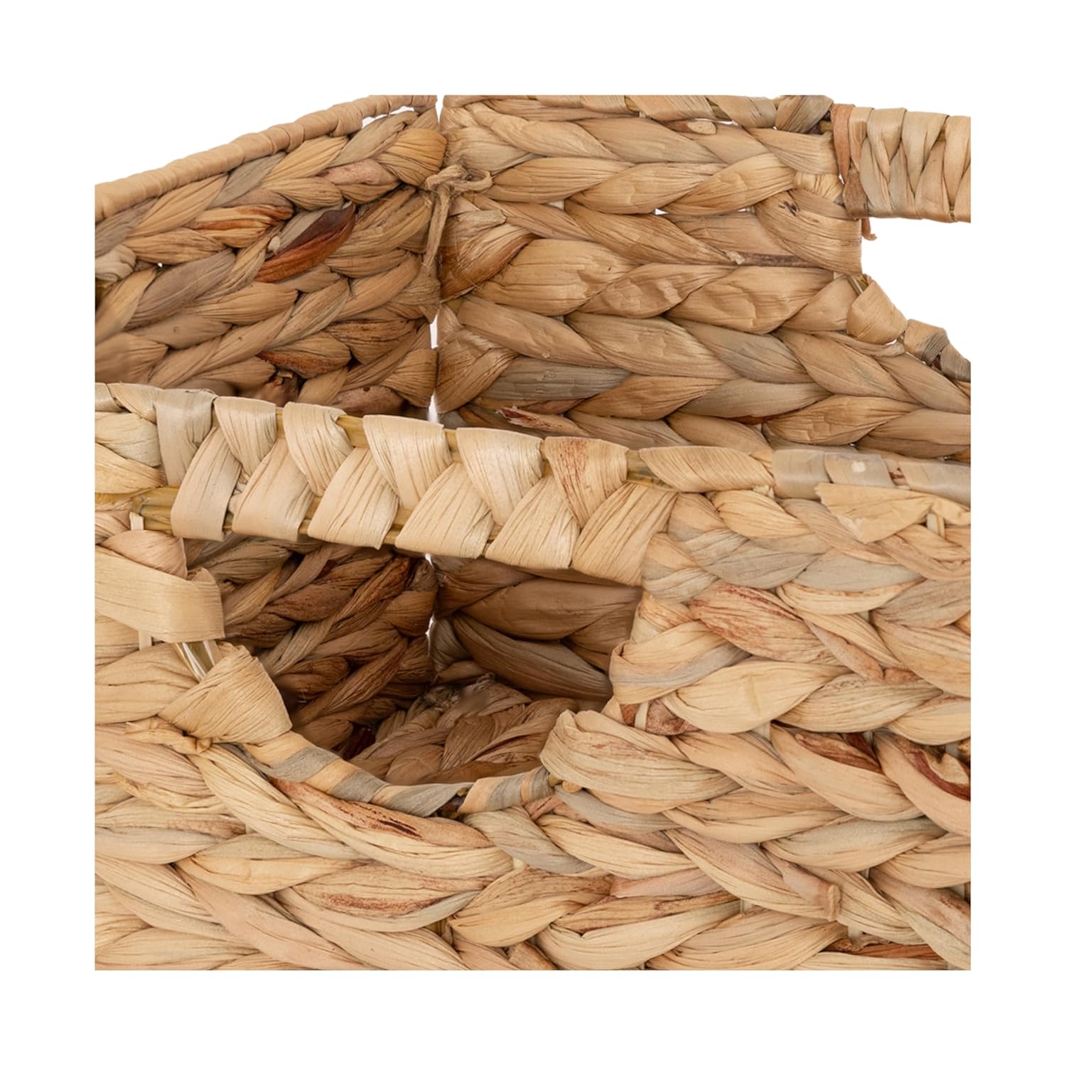 Premium Natural Handwoven Portable Laundry Bin Basket with Carrying Handles, Household Storage for Clothes, Linens