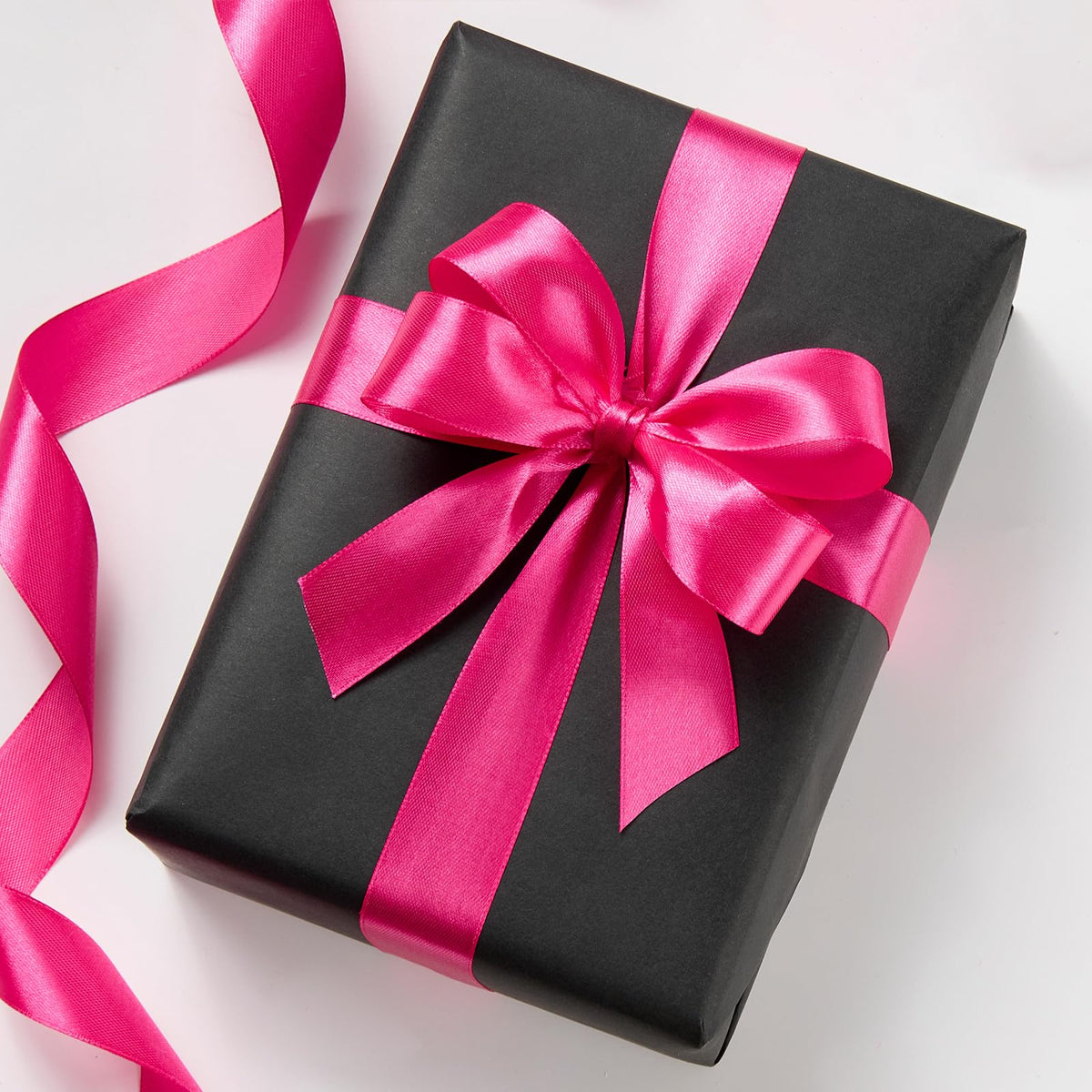 Hot Pink Satin Ribbon 1 Inch x 100 Yards
