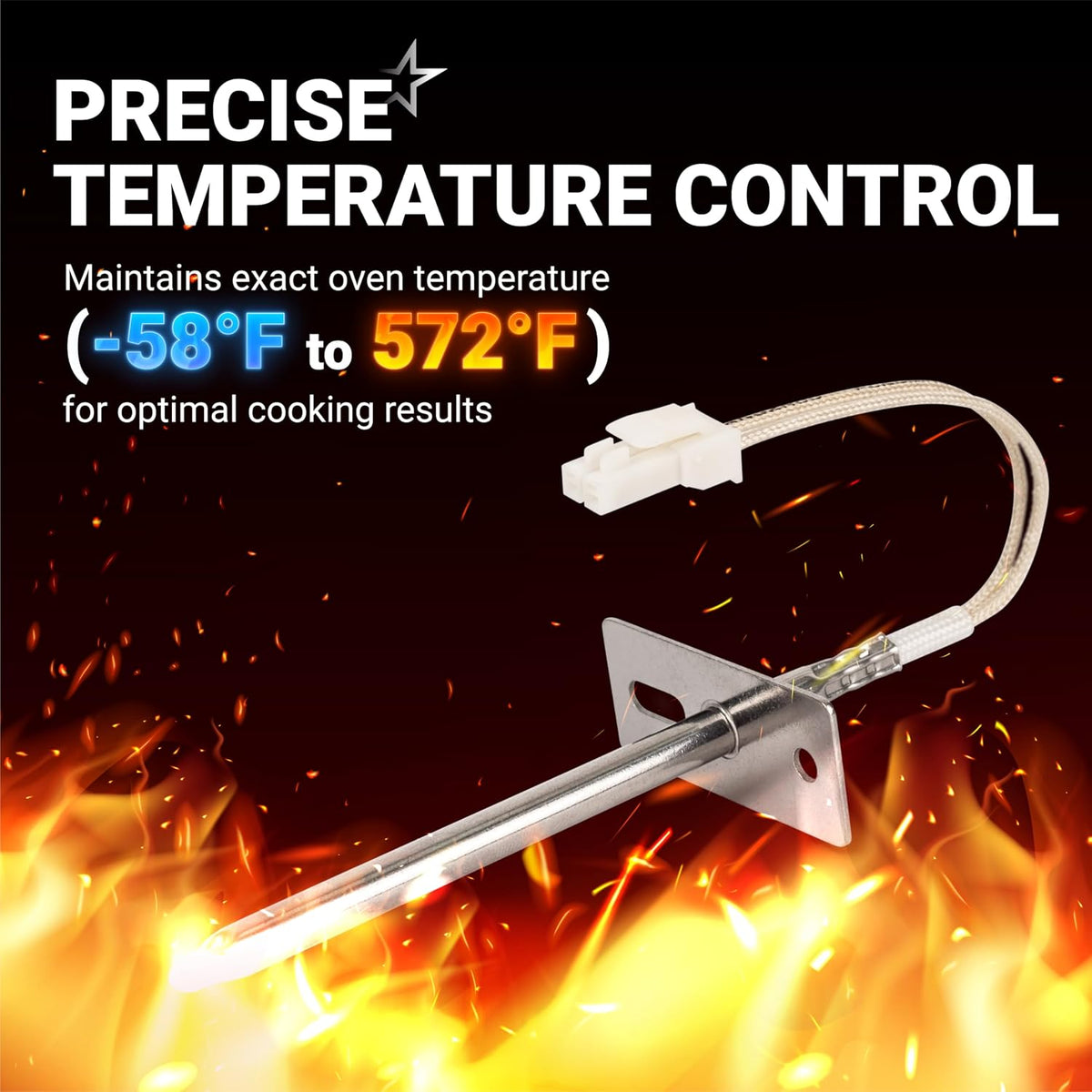 BlueStars DG32-00002B Range Oven Temperature Sensor Probe for Samsung, LG