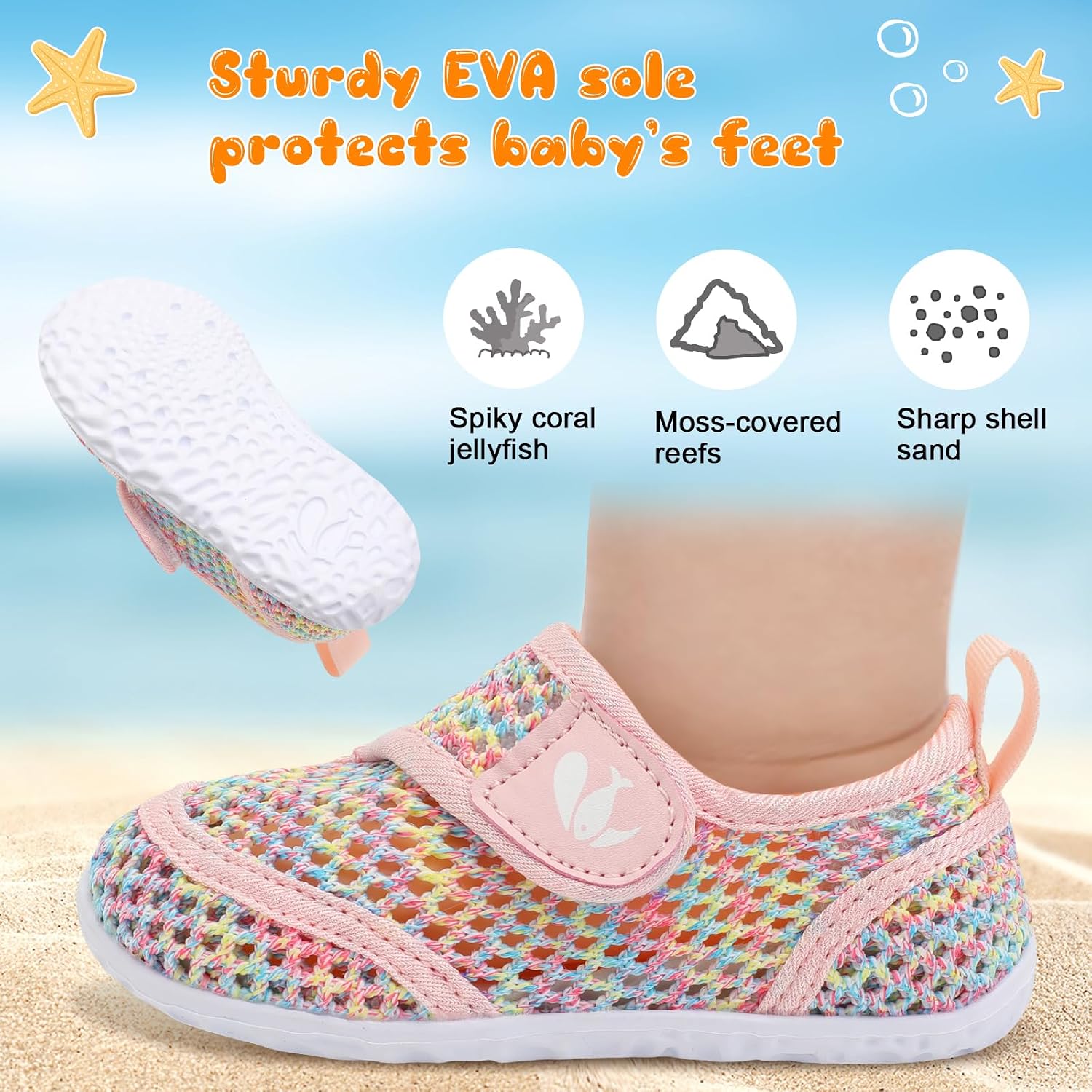 Toddler Water Shoes Boys Girls Swim Shoes Quick Dry Kids Aqua Socks Barefoot for Beach Swimming Pool