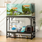40 Gallon Fish Tank Stand with Power Outlet,Adjustable Shelf