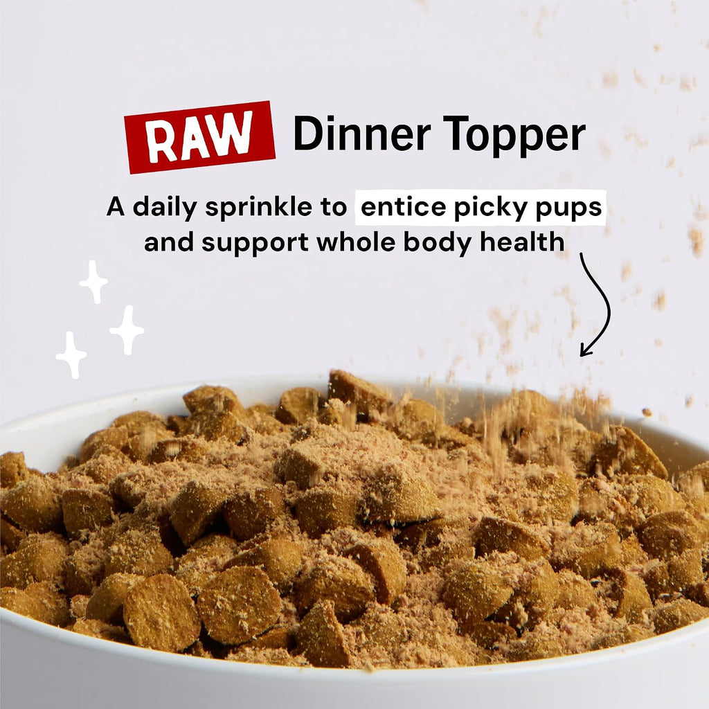 Freeze-Dried Raw Marie's Magical Dinner Dust - Premium Duck & Turkey Dog Food Topper with Organic Fruits & Vegetables
