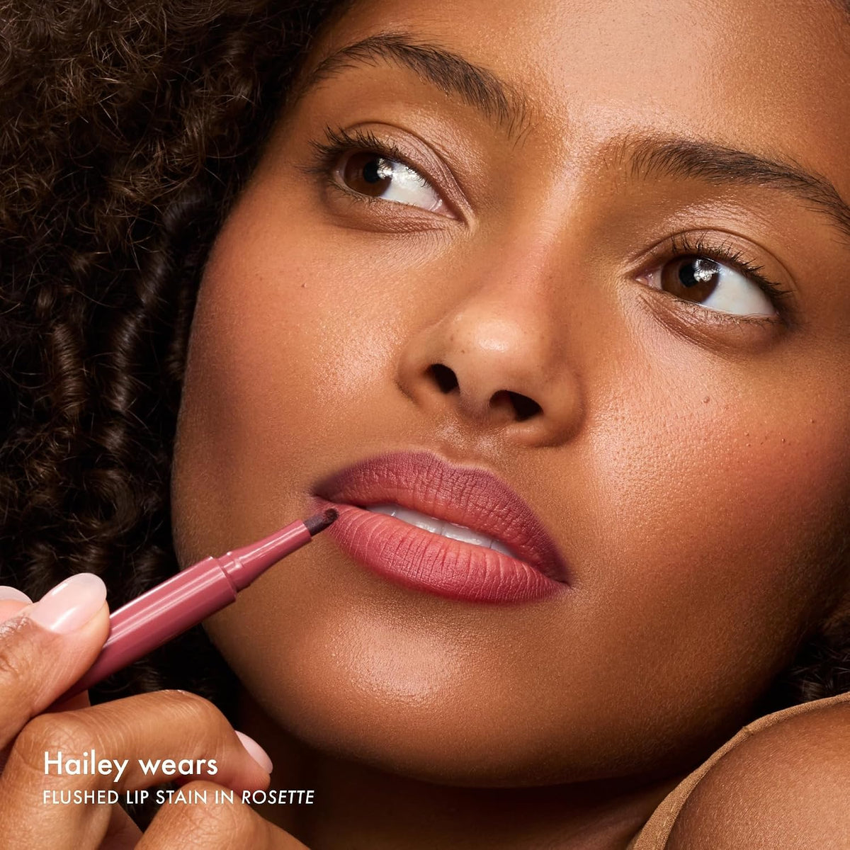Flushed Lip Stain Liner, 12hr Wear & Transfer-Proof, Rosette