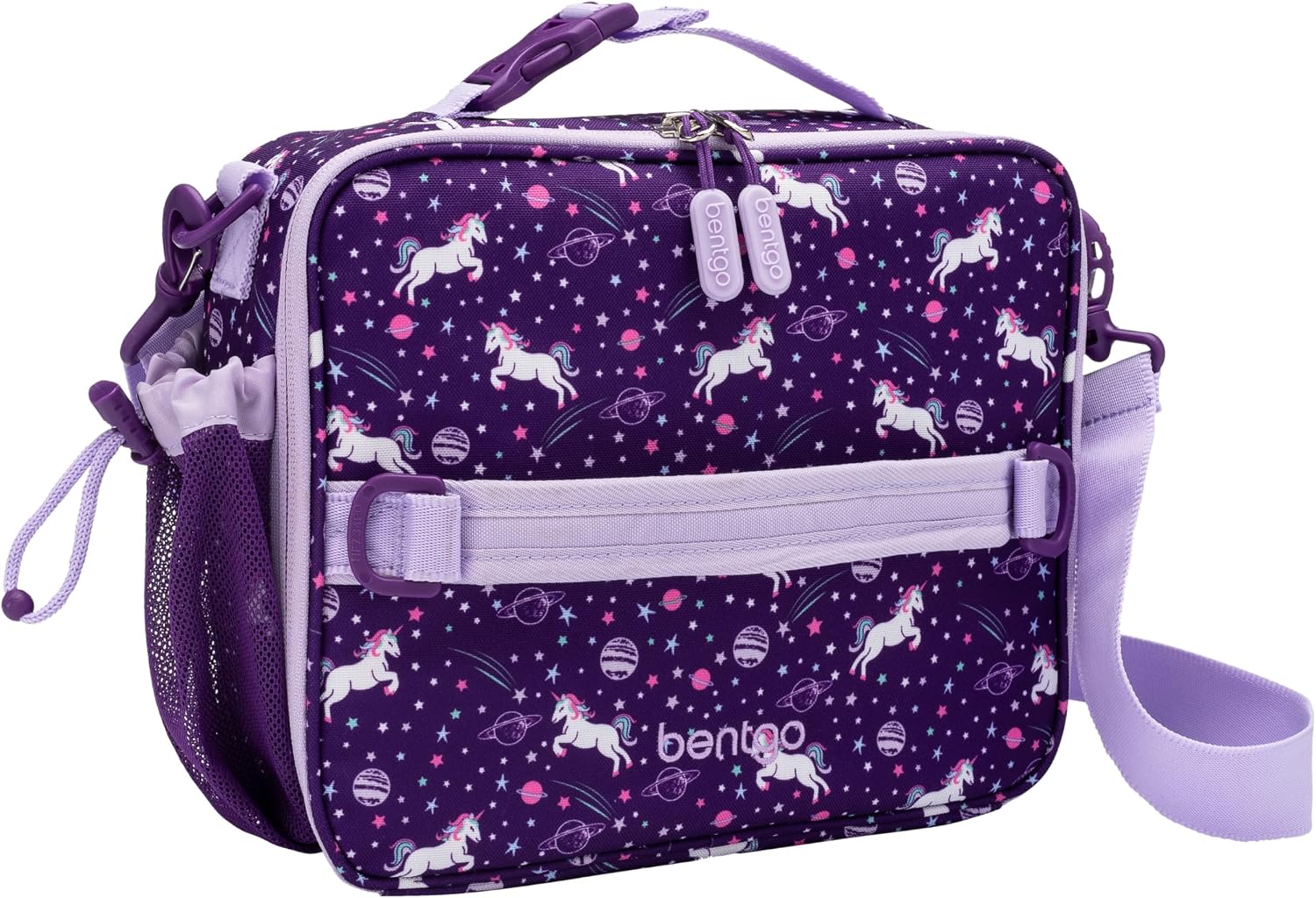 Kids Prints Double-Insulated Reusable Lunch Bag | For Kids 3+, Adjustable Strap; Holds Lunch Box/Water Bottle/Snacks;