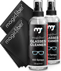 Glasses Cleaner Spray & Cloth Kit, Eye Glass & Lens Cleaner | Great for Eyeglass Cleaning, Phone, VR & Reading Glasses