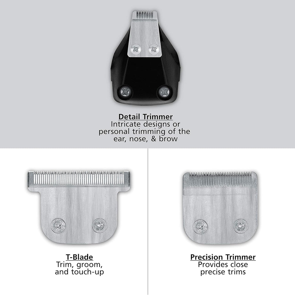 PowerPro Corded Detailer Trimmer Kit for Mens Grooming – for Beard, Mustache, Stubble, Ear, Nose, & Body Grooming –