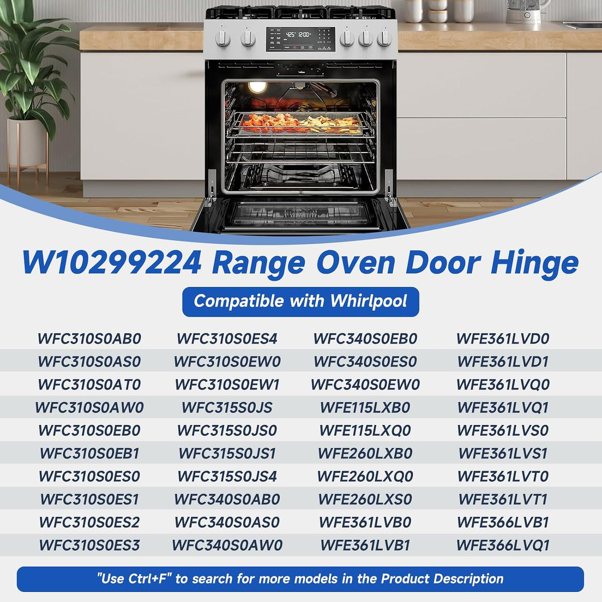 Wpw10299224 W10299224 Oven Door Hinge