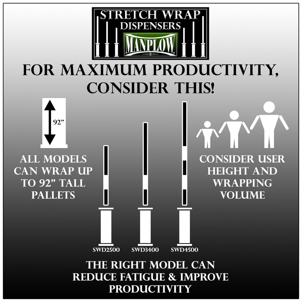 Short Handle Stretch Wrap Dispenser (10)