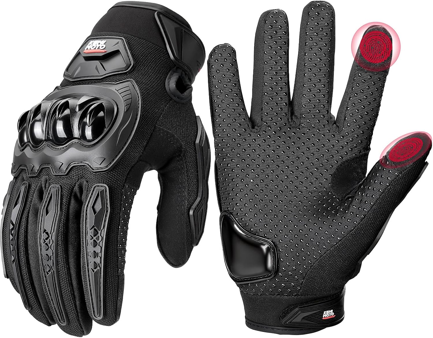 Motorcycle Gloves for Men/Women, Touchscreen Dirt Bike Gloves with Shell, Anti-Slip for Motorbike, Riding, Racing