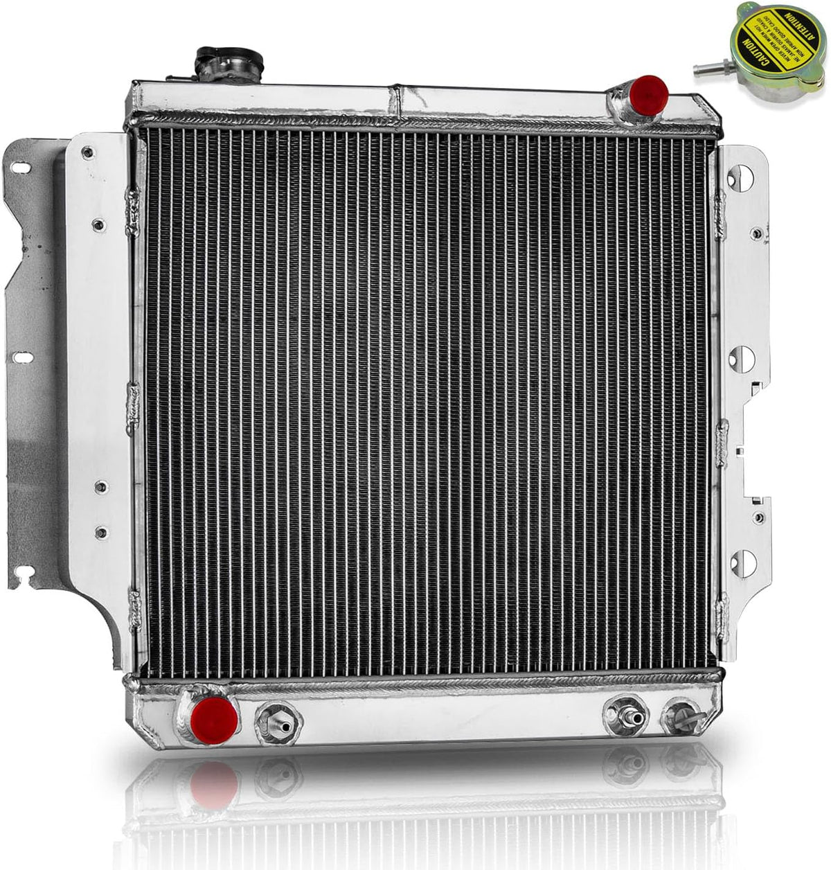 3 Row Core Aluminum Radiator for 1987-2006 Jeep Wrangler TJ YJ 2.4L/ 2.5L/ 4.0L/ 4.2L L4/ L6 All Aluminum Radiators Radiador para Jeep 1988 1989 1990 1991 1992 1993 1994 1995 1996 1997 1998