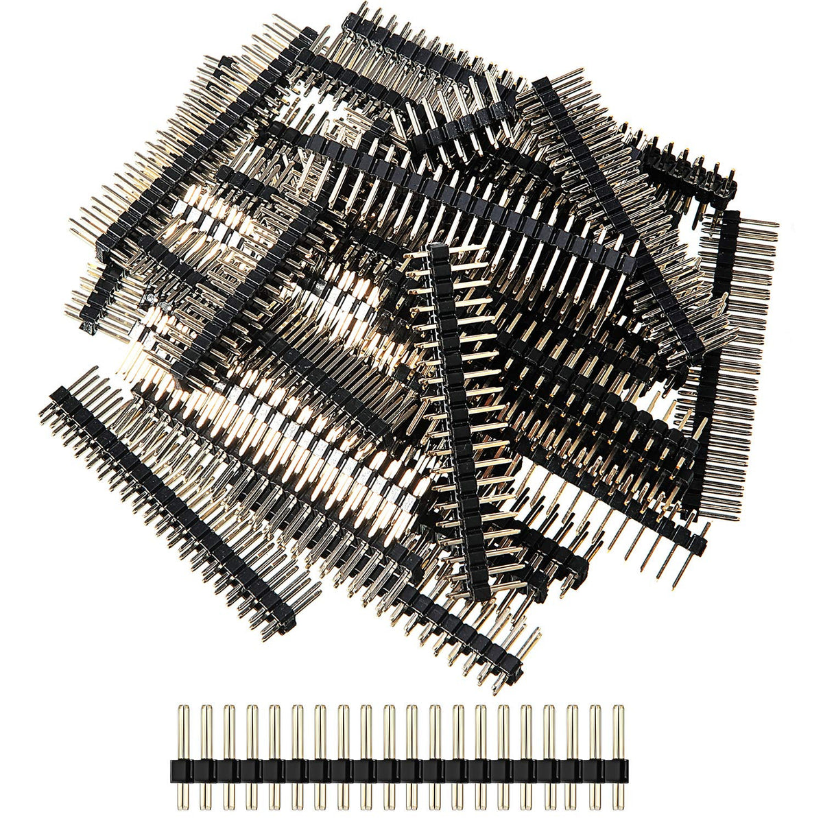 Frienda 20 Pack 2 x 20 Pin Male Header Connector, 2.54 mm Pitch