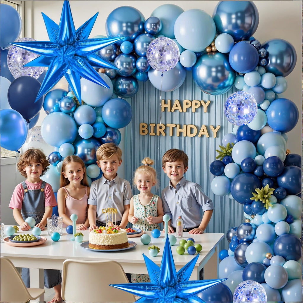 Blue Balloons Arch Kit, Different Shades Navy Blue Balloons for Blue Graduation Decorations 2026 Grad Class Father's