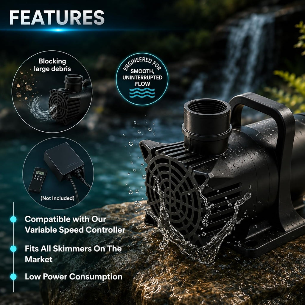 Aqua Pulse Submersible Pond Pump, 800 GPH, 33 ft Cord