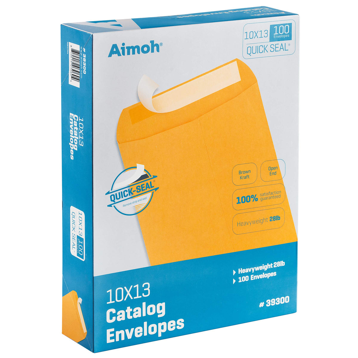 10x13 Kraft Catalog Envelopes, Self Seal, Brown, 300 Count