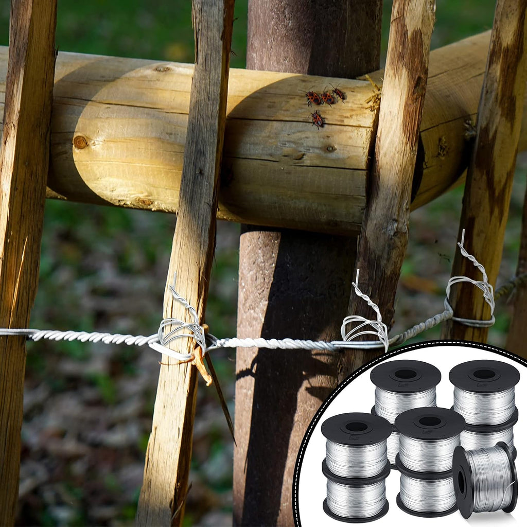 10 Rolls Rebar Tie Wire Tool 1/32" 0.8 mm 360 ft Rebar Gun Tie Wire Coil for Automatic Twister Machine, 3600 ft Totally