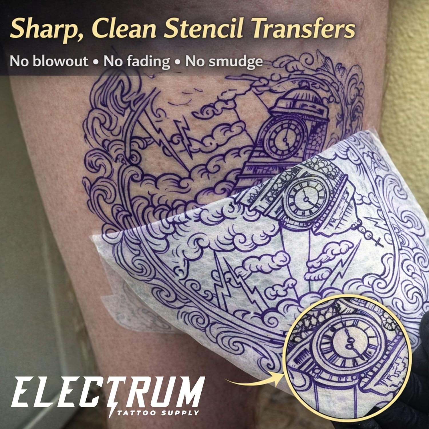 Tattoo Stencil Gel Solution Premium Transfer Gel 8 oz (Stencil Gel)
