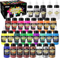 Airbrush Paint Set, 28 Colors x 1 oz with 2 Thinners, Ready Spray | Non-Toxic, Water-based acrylic formula, smooth