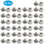 Waziaqoc #6-32 K-Lock Nuts, Stainless Steel Hex Nut, 50Pcs