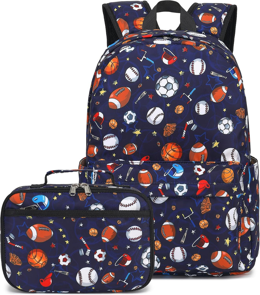 Backpack for Kids, Boys Girls Preschool Backpacks with Lunch Box Toddler Kindergarten School Bookbag Set