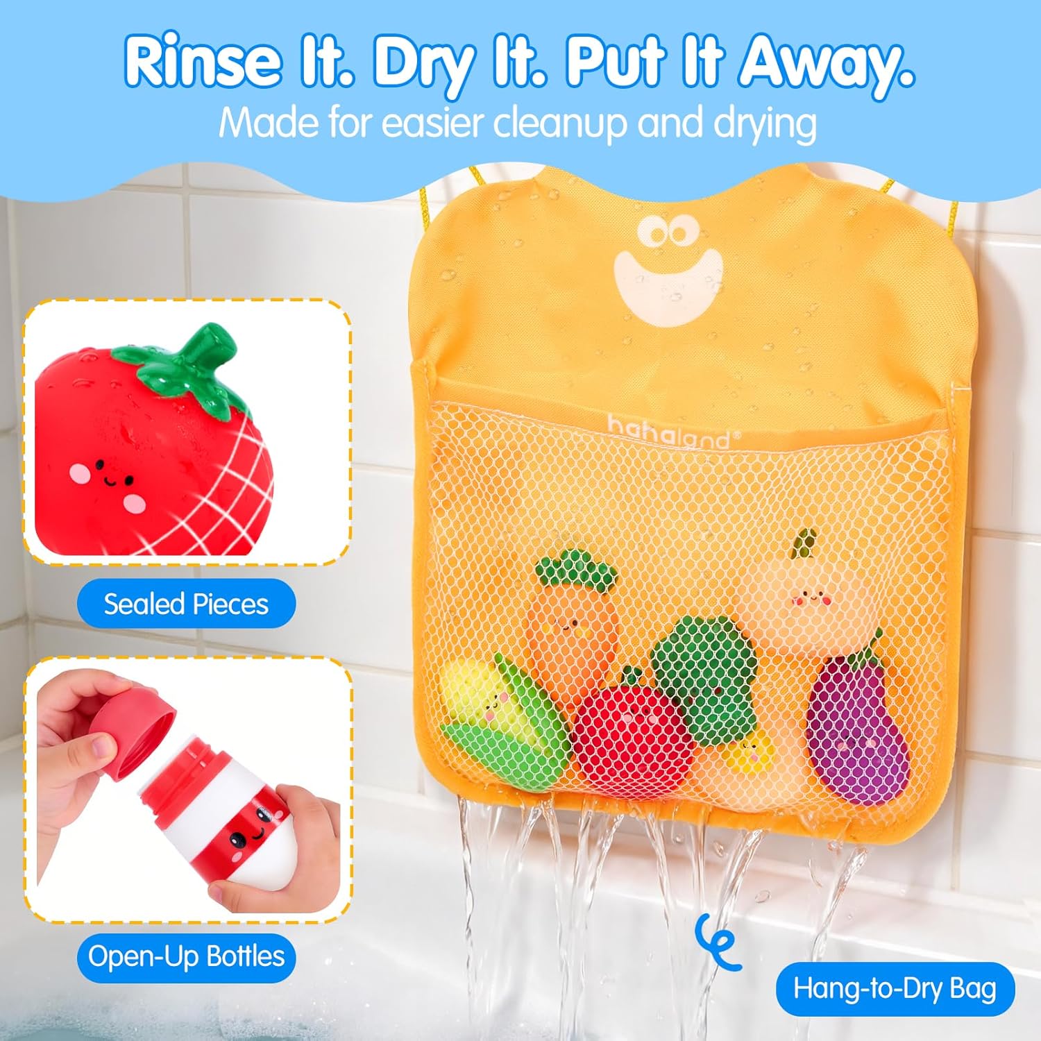 Bath Toys for Kids Ages 1-3, Color-Changing Pretend Cooking Set | 15PCS Pretend Cooking Set with Color Changing