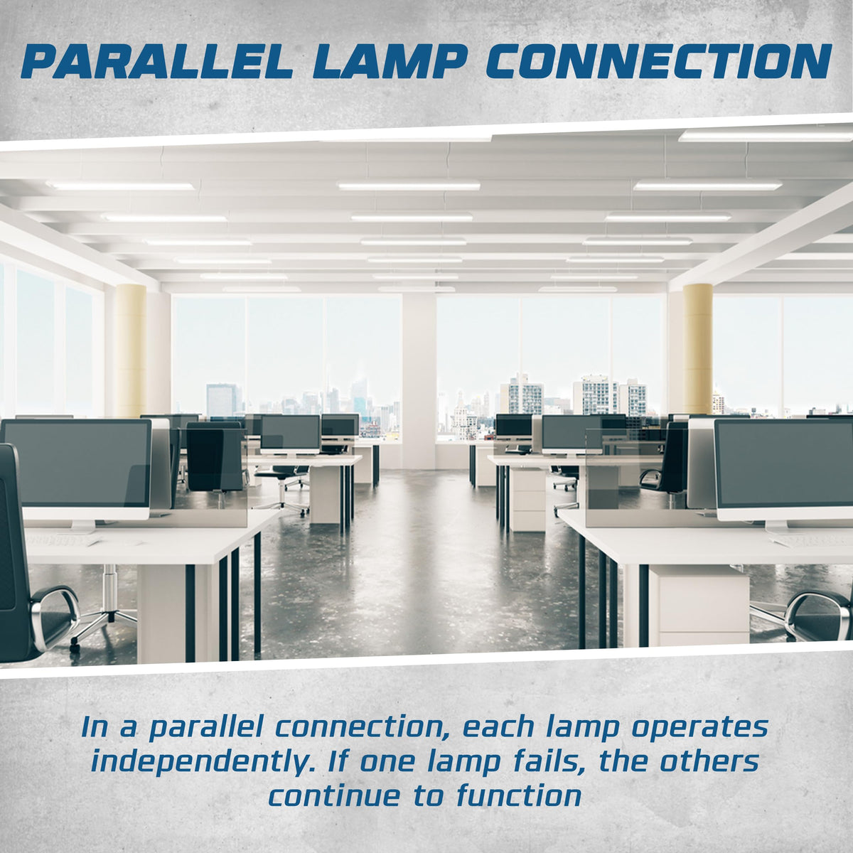 2 Lamp T12 Electronic Fluorescent Ballast, 120V, Instant Start