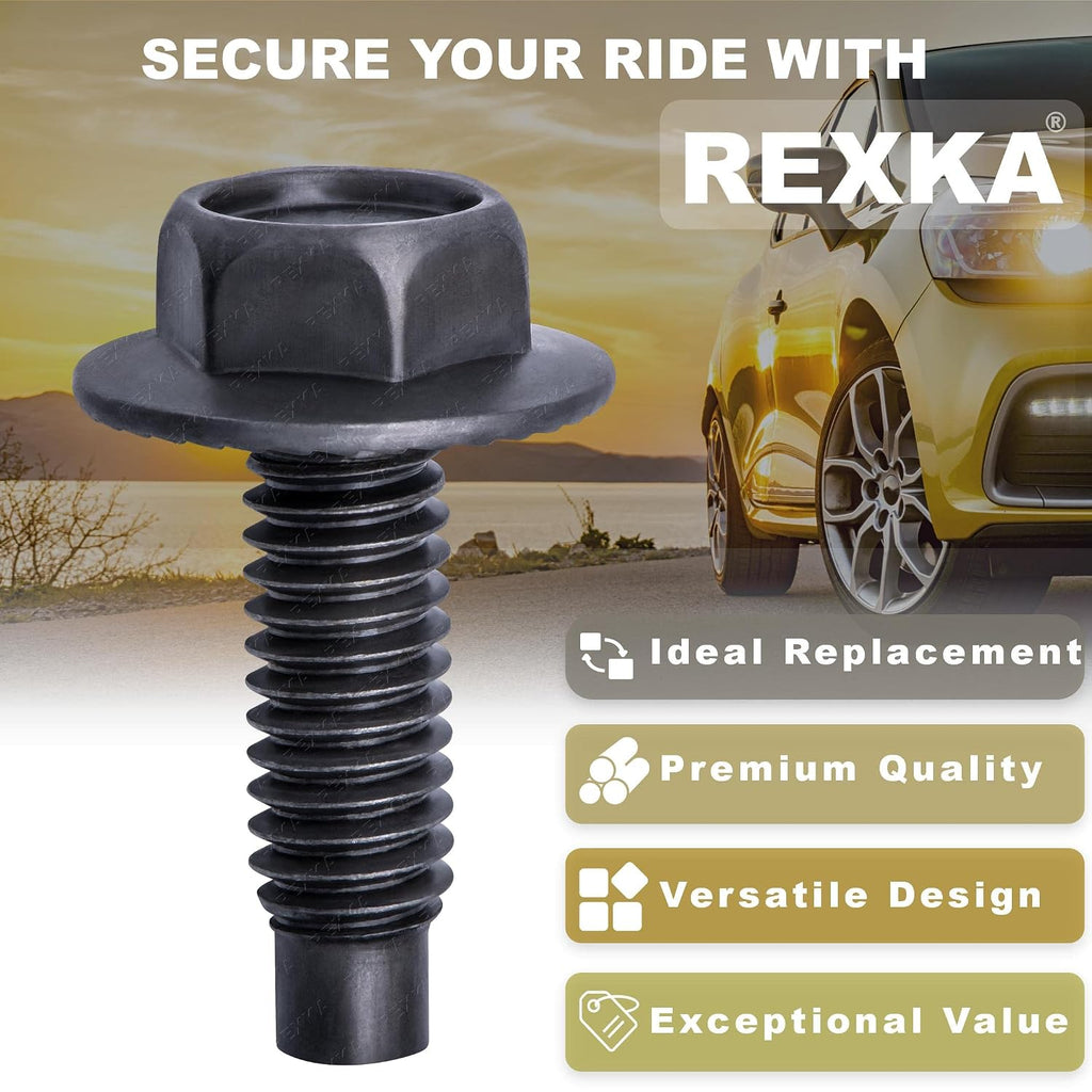 Rexka 15pcs 5/16"-18 X 1 Hex Washer Head Spin Lock Body Bolts