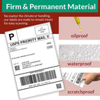4x6 Thermal Shipping Labels Waterproof, Compatible with Rollo Zebra