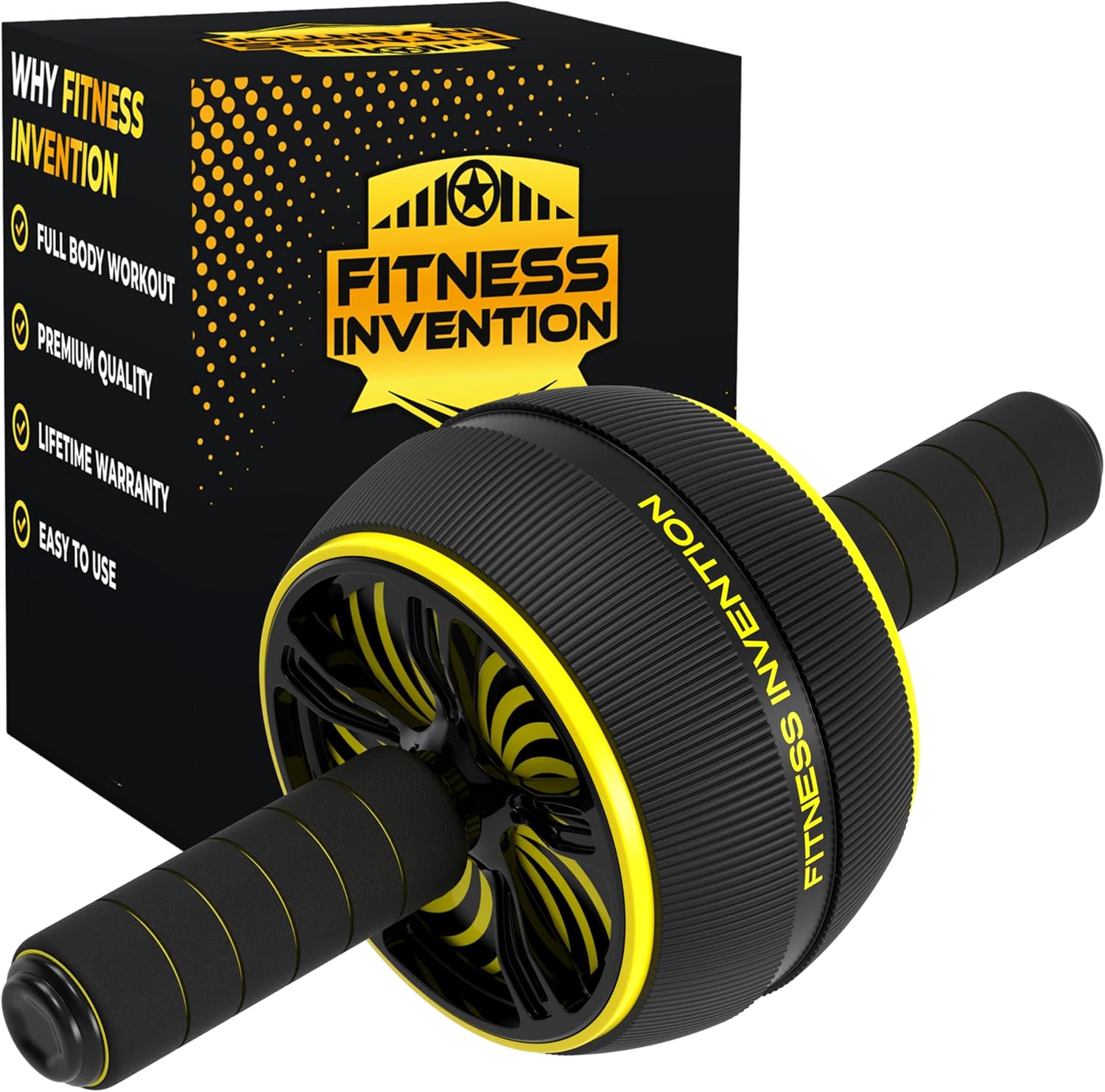 Ab Roller Wheel - Ab Wheel Roller & Knee Mat - Rueda Para Abdominales - Abdominal Wheel - Abs Roller for Men & Women