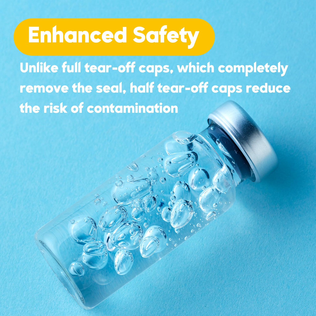 10mL Vials for Injections with Self-Healing Injection Port and Sealed Cap