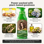 Light Brown Hair Dye Shampoo for Gray Hair Coverage 500ml