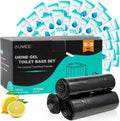 Lemon 30 Portable Toilet Bags with 30 Poo Gel Set, 8 Gallon | Camping Toilet Bags with Absorbent Gels Waste Bags