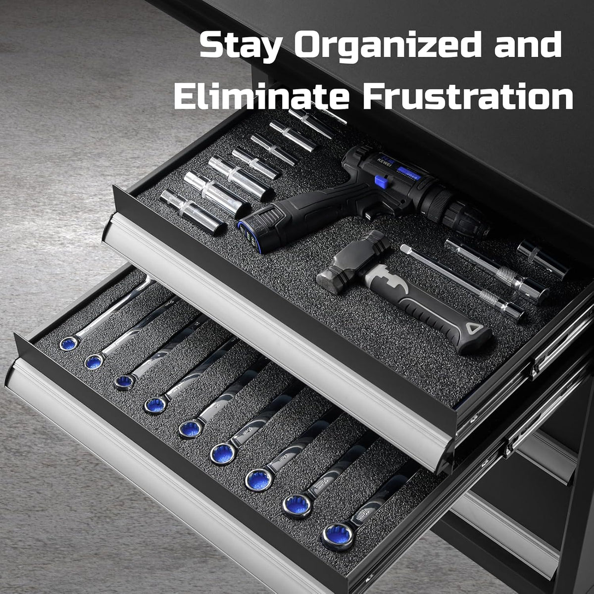 Tool Box Foam Organizer 22x18x1 inch 4Pack, Kaizen Sheets for Pro Tool Control, Custom Tool Shadow Inserts for Cases
