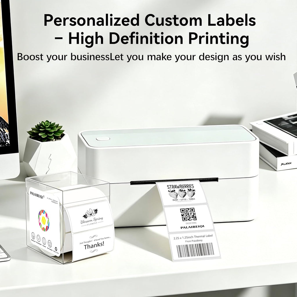 2.25"X1.25" Direct Thermal Labels, Thermal Printer Labels, 1000 Labels/Roll