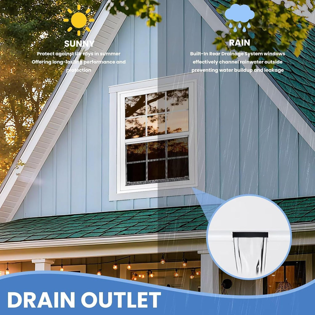 36" x 48" Vinyl Single Hung Window, White