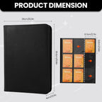 9 Pocket Card Binder, Premium Zip Trading Card Binder, 540 cards, Side-Loading Pages, Folder for Collectible Card