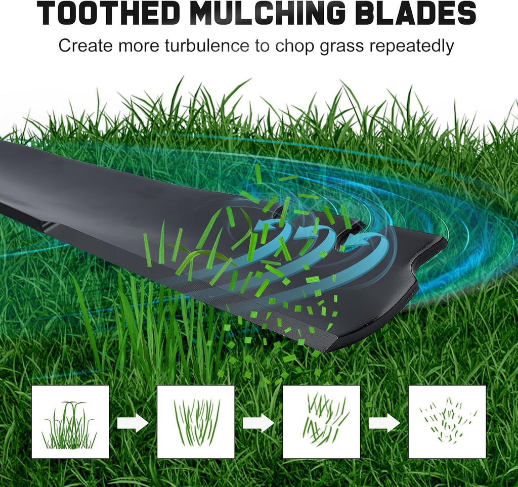 22 inch Deck Toro Recycler Lawn Mower Mulching Blades Replacement | Fit OEM 131-4547-03 59534p 108-9764-03 Parts,Toro