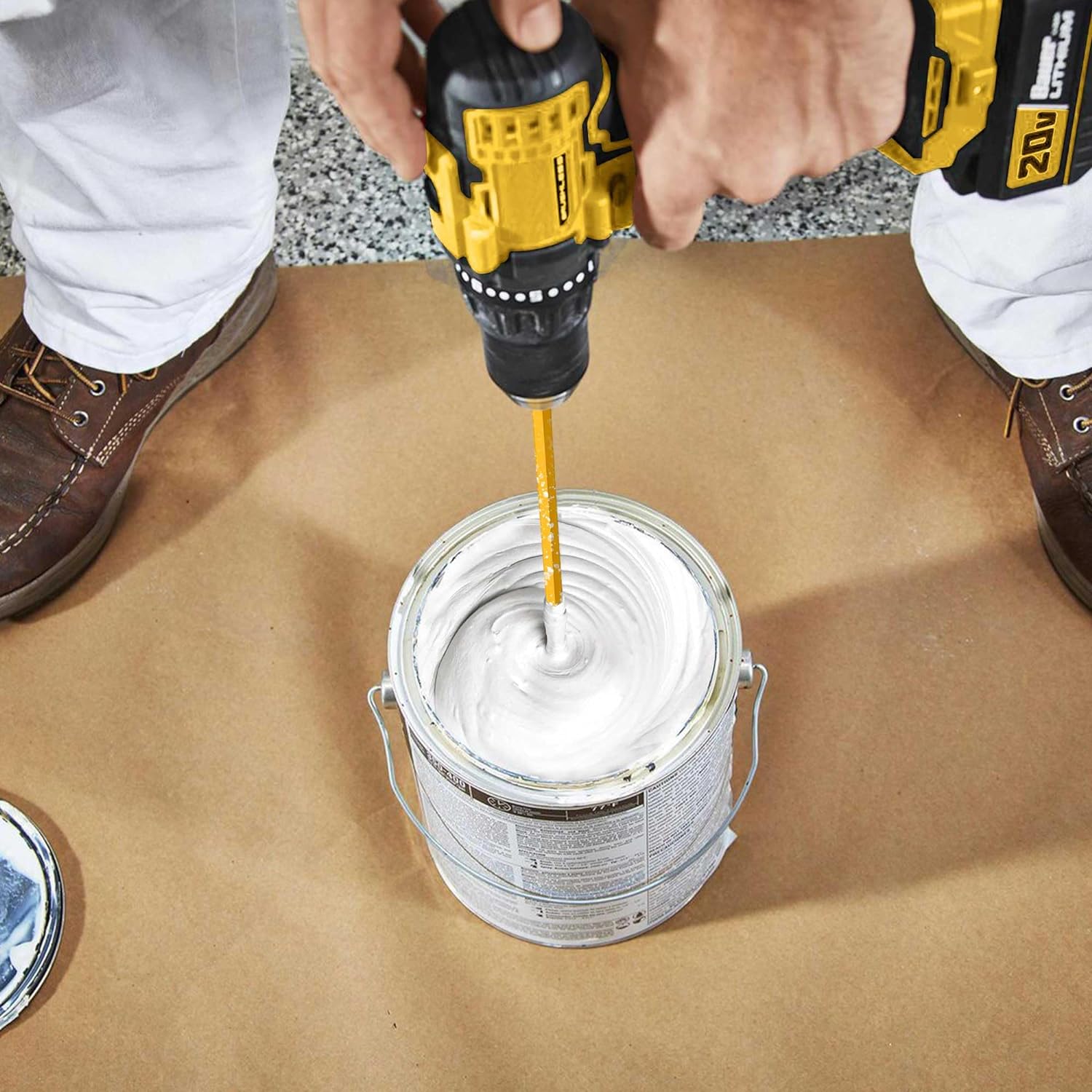 Paint and Mud Mixer, Paint Stirrer for Drill in 1 to 5 Gallon Bucket, Suitable for all Standard Drill Bits, Hex Head