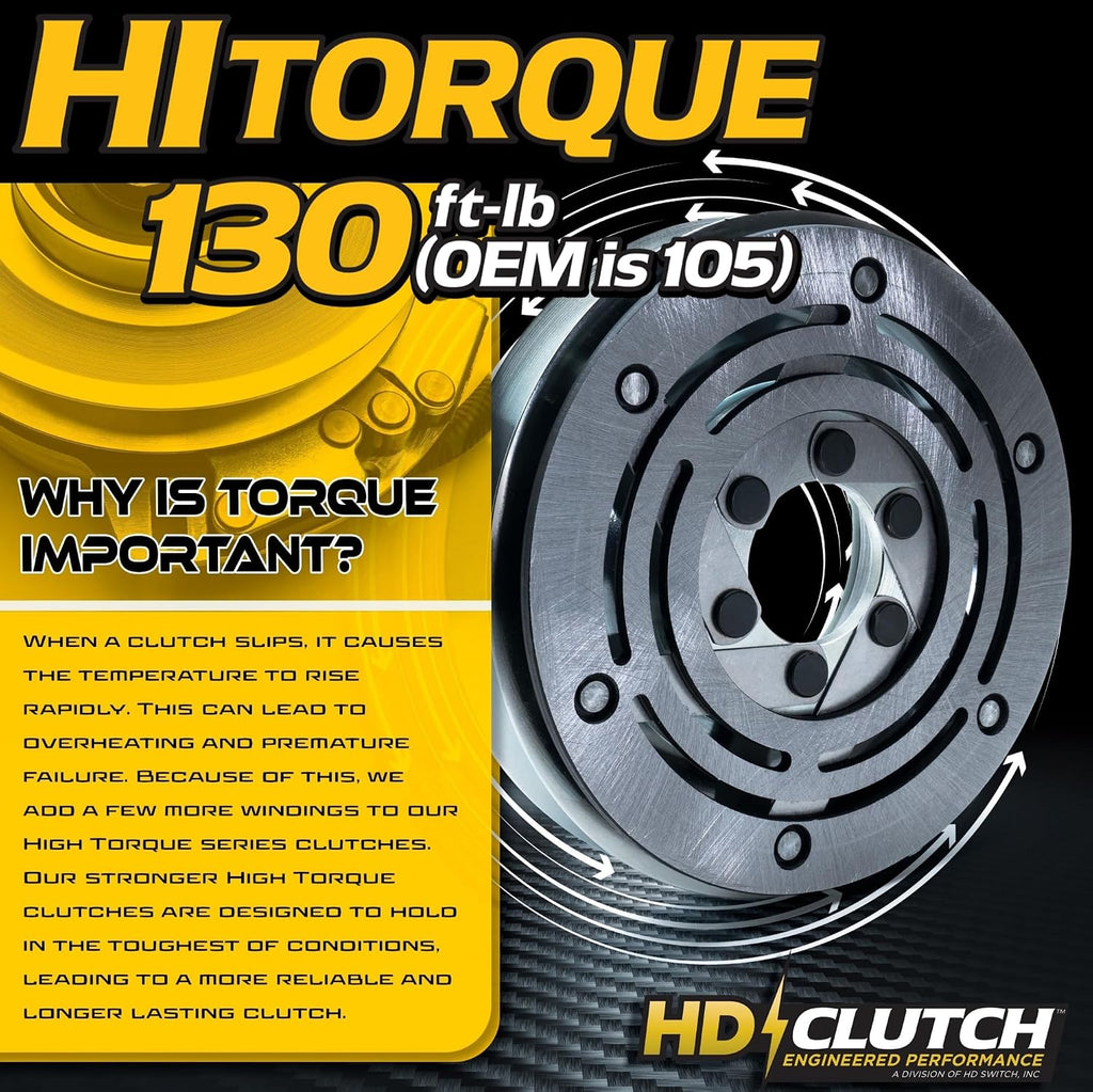 HiTorque 130ftlb Upgrade (OEM 105) BIGBearing Billet Pulley PTO Clutch 127-3408 5219-172 fits Toro eXmark TimeCutter