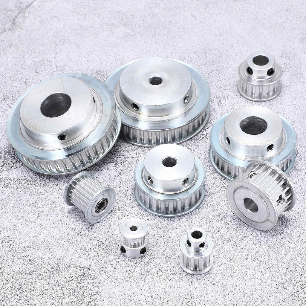 MECCANIXITY 2 Pcs Aluminium Timing Pulley, XL 10 Teeth 8mm Bore Synchronous Wheel Timing Belt Pulley 5.08mm Pitch 11mm Slot Width for Belt, CNC Machine, 3D Printer