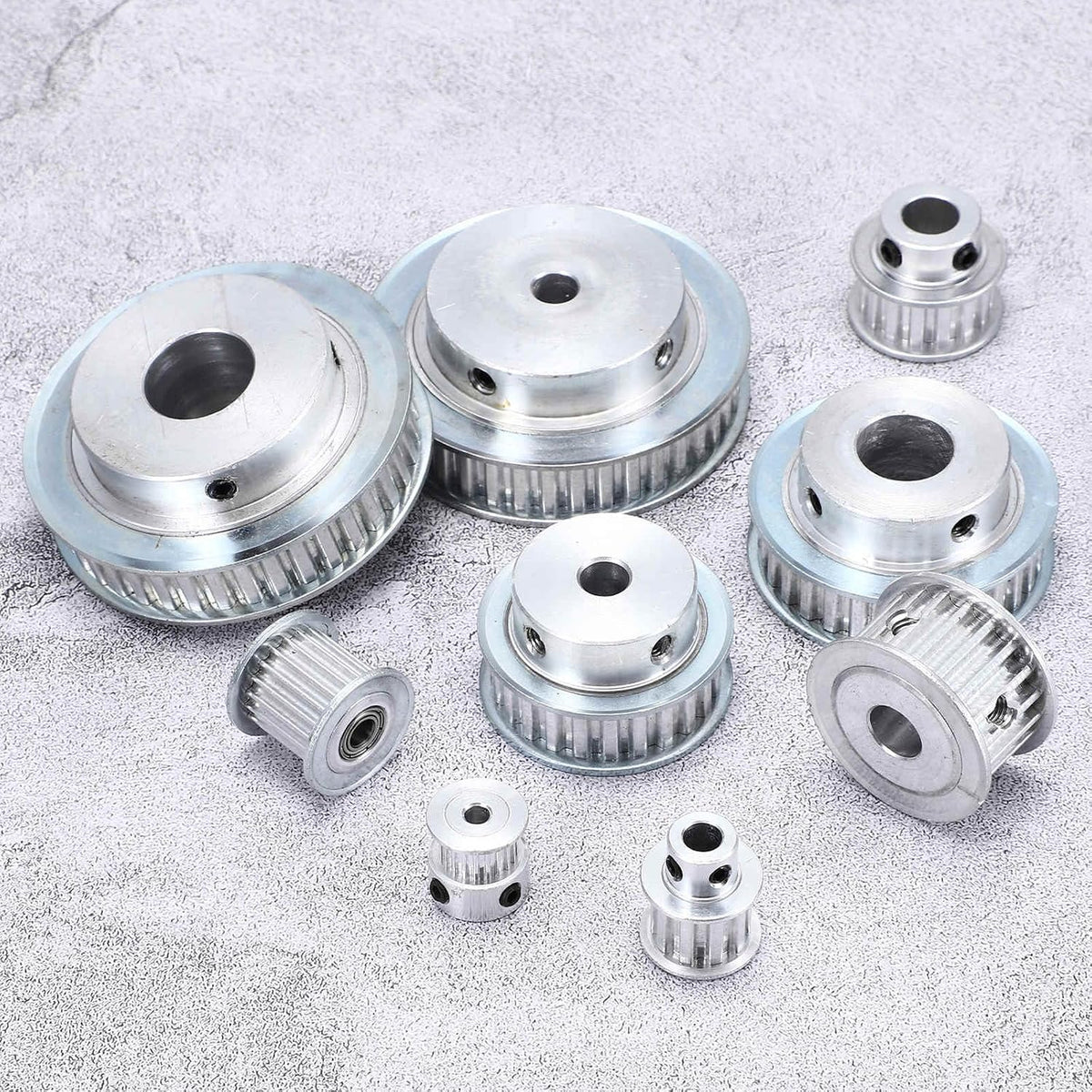 MECCANIXITY 2 Pcs Aluminium Timing Pulley, XL 10 Teeth 8mm Bore Synchronous Wheel Timing Belt Pulley 5.08mm Pitch 11mm Slot Width for Belt, CNC Machine, 3D Printer