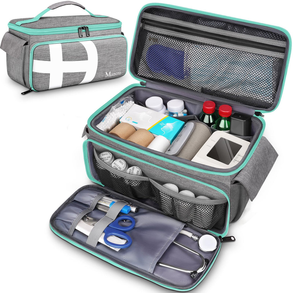 First Aid Bags Empty, Medical Travel Bag with Multi Pockets
