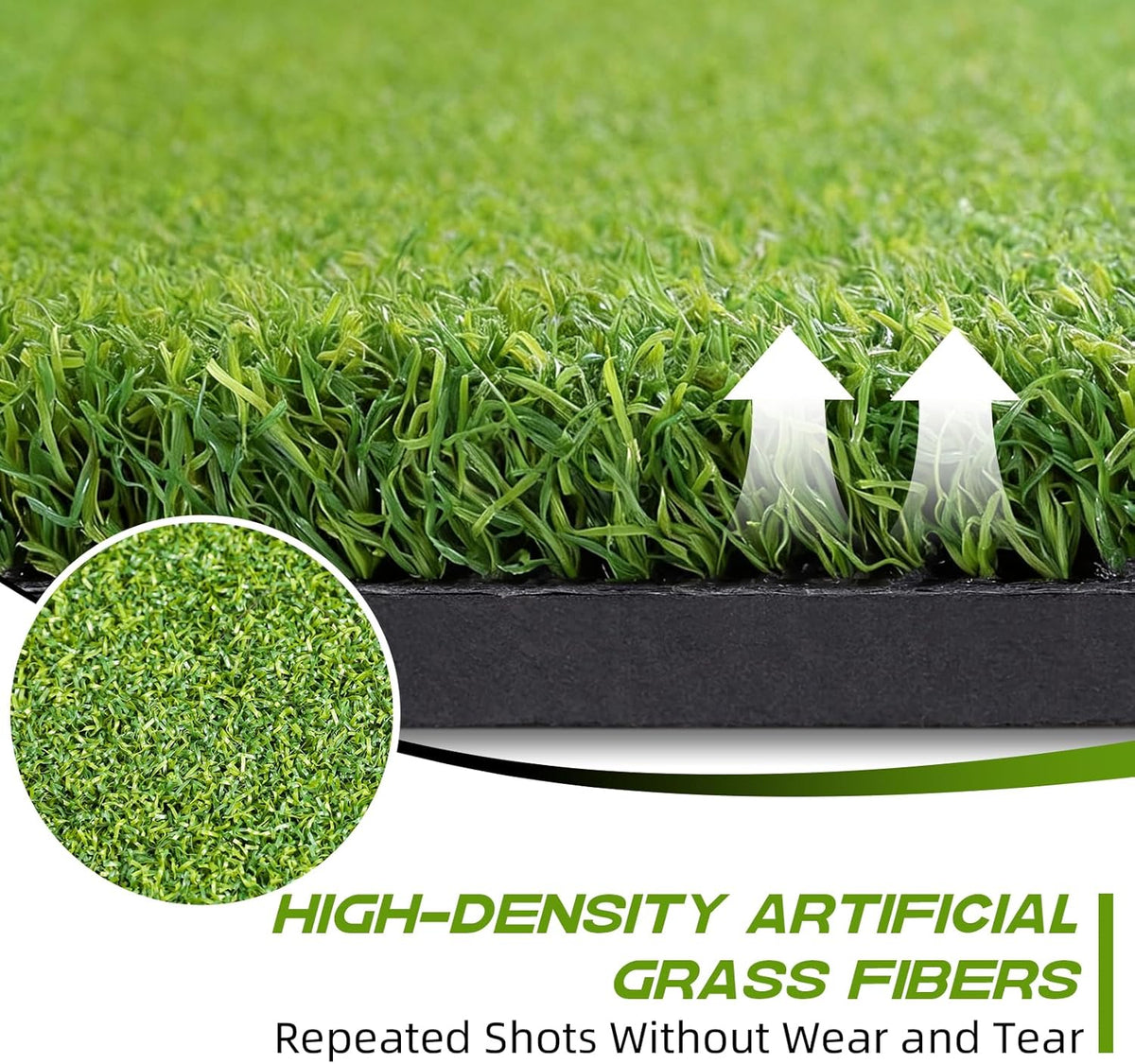 Golf Mat 36mm: 5x4ft/6x4ft Golf Hitting Mat Practice Outdoor Indoor
