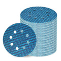 Orbital Sander Sandpaper 5 Inch 8 Hole Sanding Disc Hook and Loop Pads Sand Paper 60 Grit for Wood Metal 70 PCS Blue