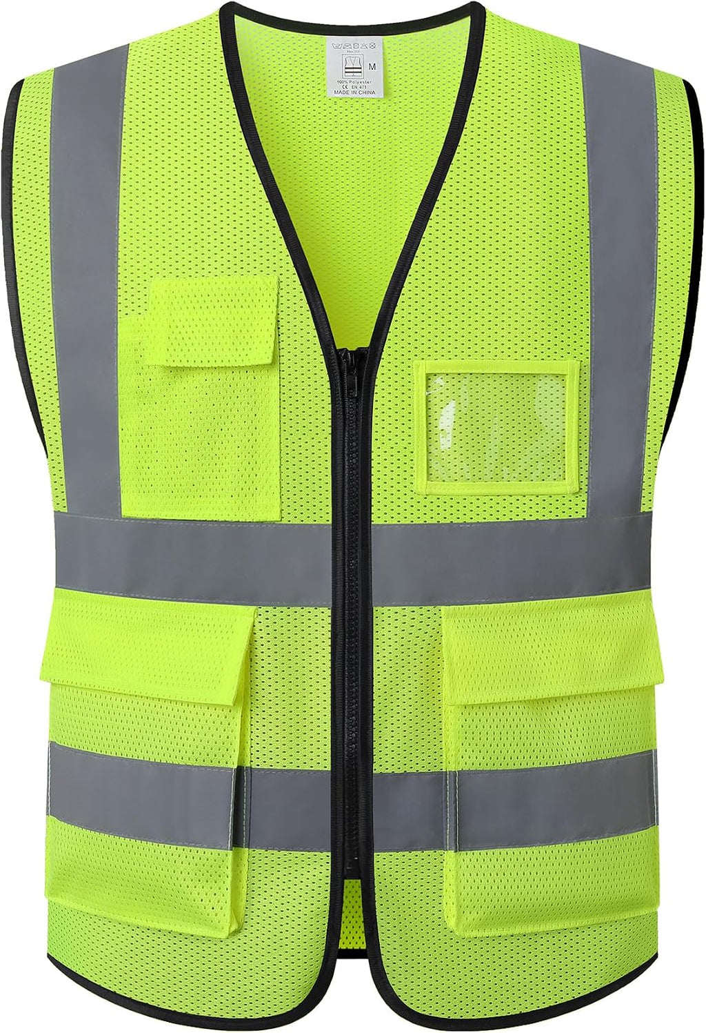 Reflective Safety Vest for Men Women Construction Vest ANSI Standard AP1 | ANSI Standard, 5 utility Pockets 4