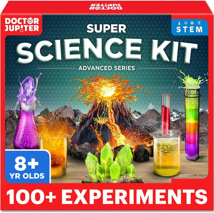 Super Science Experiments Kit for Kids Ages 8+ | Science Kits for Kids Ages 8-12, Birthday Gift Ideas for Boys &