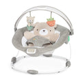 InLighten Baby Bouncer Seat with Light Up-Toy Bar and Bear Tummy Time Pillow Mat - Nate, Newborn and up