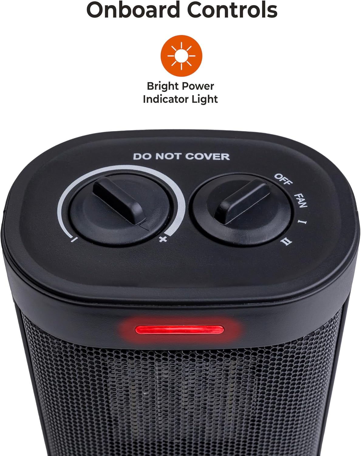 Comfort Zone Compact Electric Space Heater for Indoor Use – 1500W Fan-Forced PTC Ceramic Heater with Adjustable