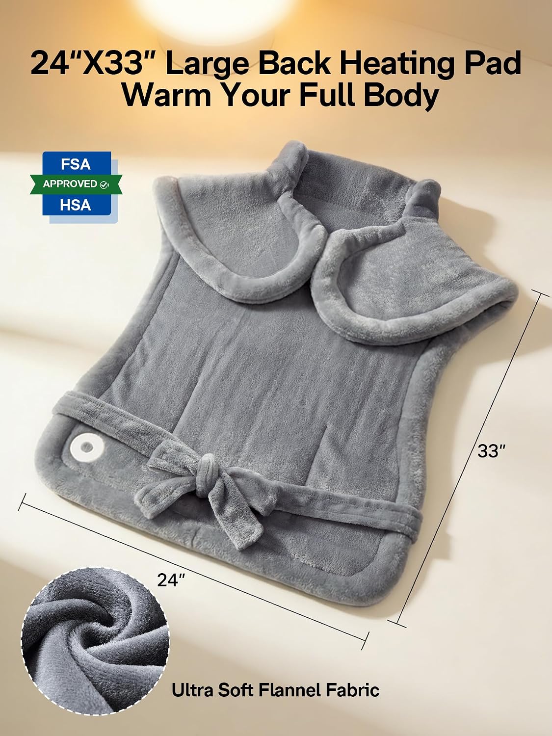 Heating Pad for Neck and Shoulders and Back Pain Relief
