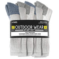 Wool Work Socks for Men, Cushioned Warm Winter Boot Socks, 4 Pack